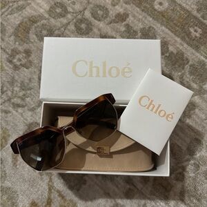 Chloe Tortoise Shell Sunglasses
